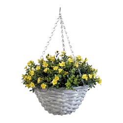 Yellow Hanging Basket 46cm
