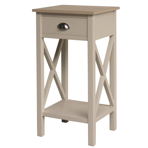 Linen Bedside Table 75cm Linen Bedside Table 75cm