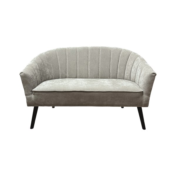 Chenille Sofa Grey 129x80cm Chenille Sofa Grey 129x80cm