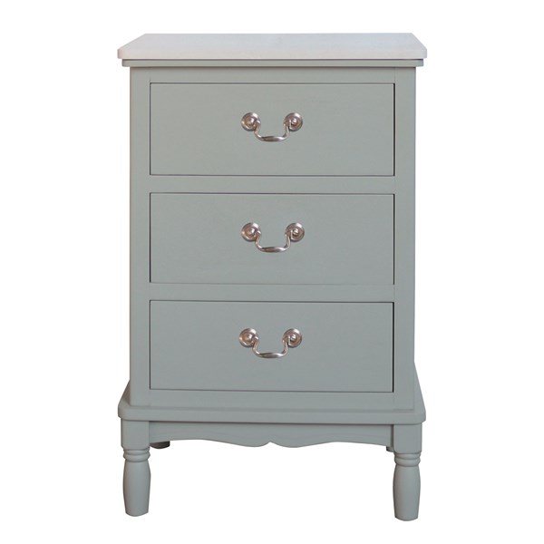 Aqua Grey 3 Drawer Cabinet 43x66cm Aqua Grey 3 Drawer Cabinet 43x66cm