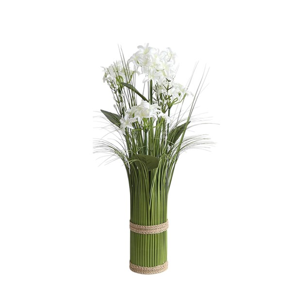 White Hyacinth Grass Floral Bundle 45cm White Hyacinth Grass Floral Bundle 45cm