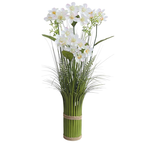 White Calleryana Grass Floral Bundle 65cm