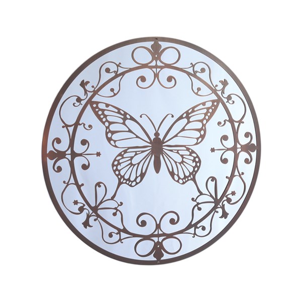 Butterfly Mirror Bronze 60cm