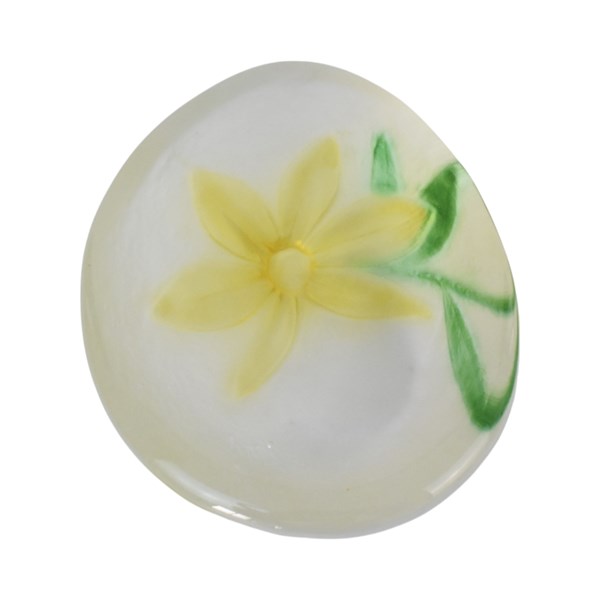Yellow Floral Paperweight 9x12cm Yellow Floral Paperweight 9x12cm