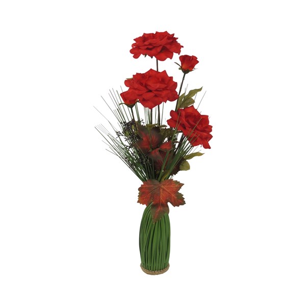 Red Rose Bottle Floral 56cm Red Rose Bottle Floral 56cm