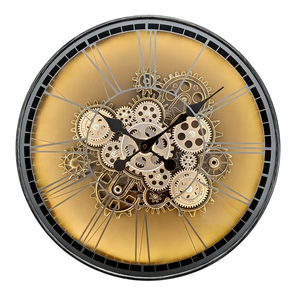 Antique Silver LED Wall Clock 50cm Antique Silver LED Wall Clock 50cm