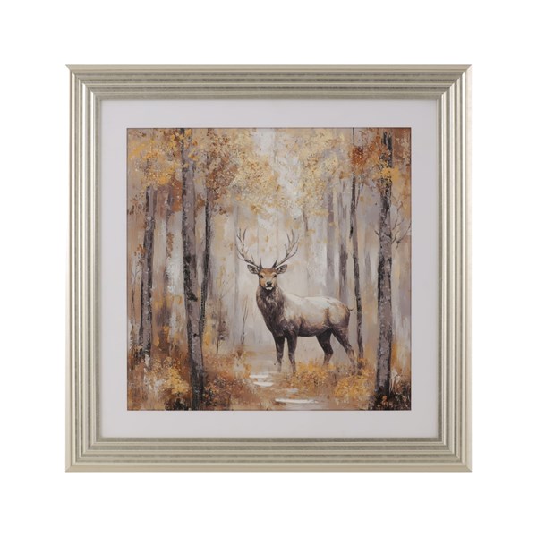 Stag Framed Picture 90x94cm Stag Framed Picture 90x94cm