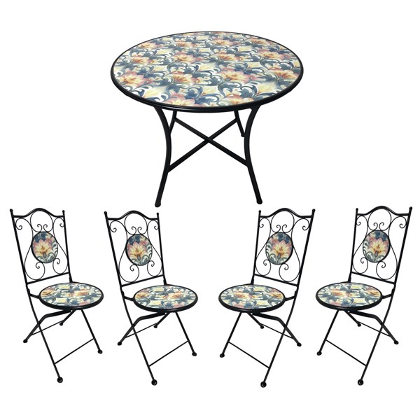 Altino Bistro Set 90x75cm x 4 Chairs Altino Bistro Set 90x75cm x 4 Chairs