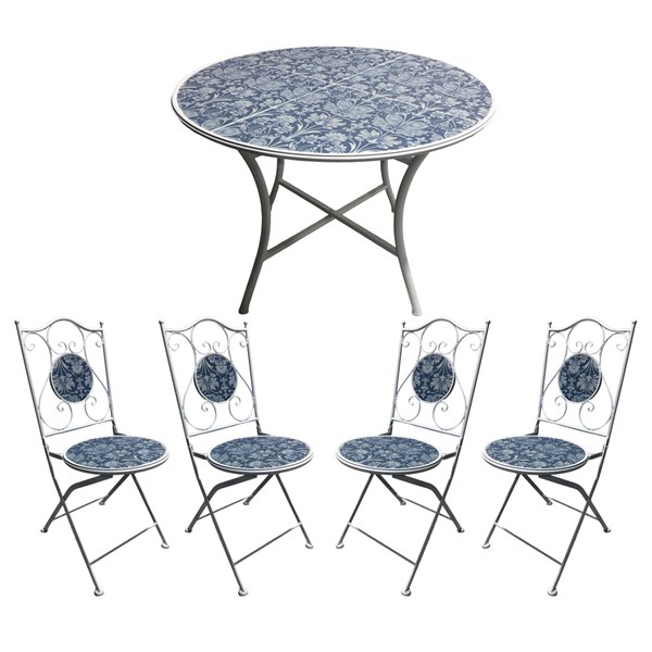 Bosaro Bistro Set 90x75cm x 4 Chairs Bosaro Bistro Set 90x75cm x 4 Chairs