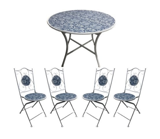Bosoro Bistro Set 90x75cm x 4 Chairs Bosoro Bistro Set 90x75cm x 4 Chairs