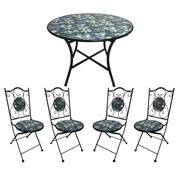 Fasano Bistro Set 90x75cm x 4 Chairs Fasano Bistro Set 90x75cm x 4 Chairs