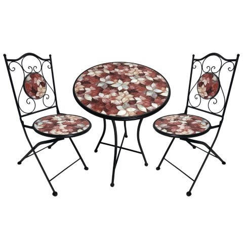 Morello Bistro Set 60x75cm x 2 Chairs Morello Bistro Set 60x75cm x 2 Chairs