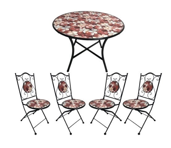 Morello Bistro Set 90x75cm x 4 Chairs Morello Bistro Set 90x75cm x 4 Chairs