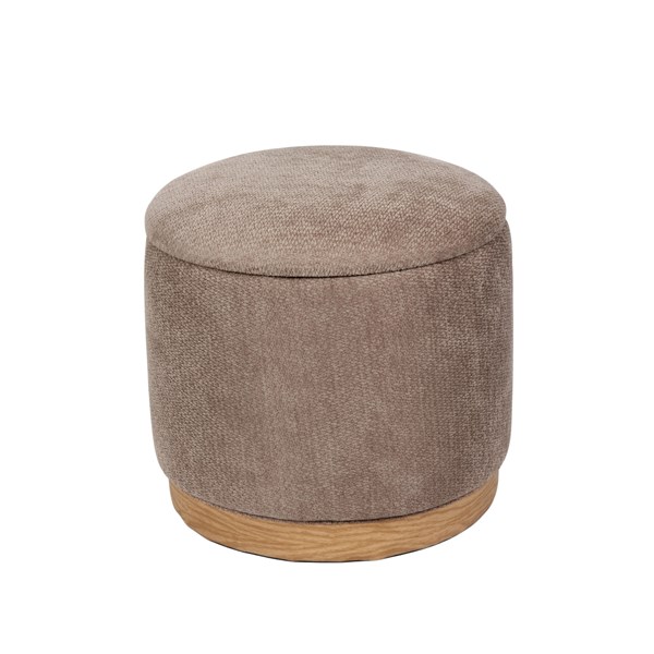 Pouffe Style Storage Ottoman with Tray Top 45x41cm Pouffe Style Storage Ottoman with Tray Top 45x41cm