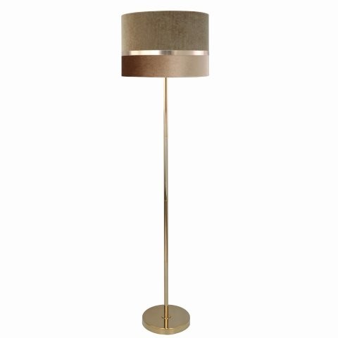 Brown Velvet Stripe Floor Lamp 158cm Brown Velvet Stripe Floor Lamp 158cm