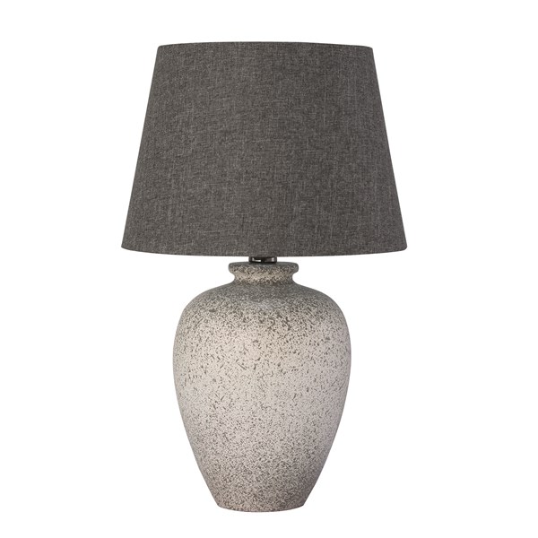 Ceramic Stone Table Lamp Grey 49cm Ceramic Stone Table Lamp Grey 49cm