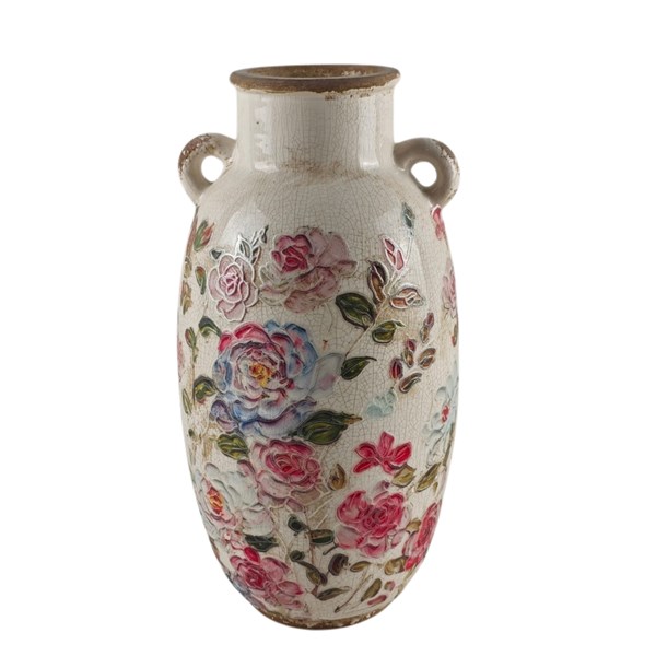 Vintage Rose Amphora Vase 31cm Vintage Rose Amphora Vase 31cm