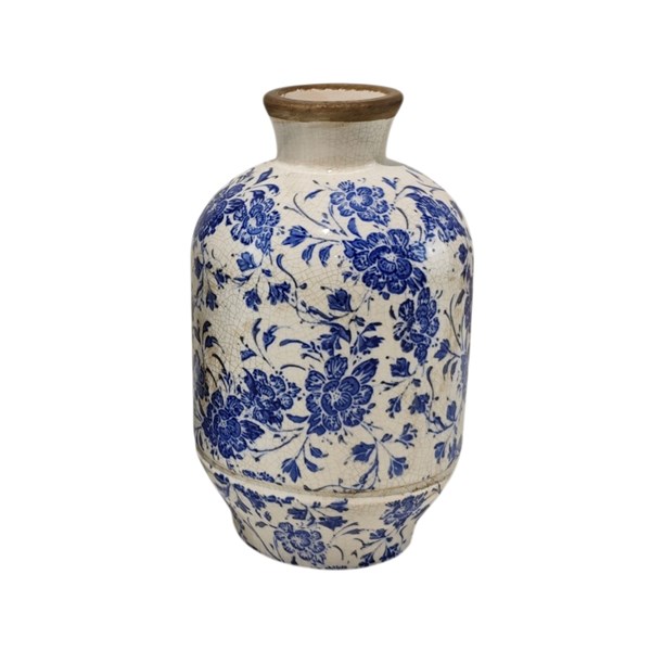 Indigo Floral Vase 20cm Indigo Floral Vase 20cm