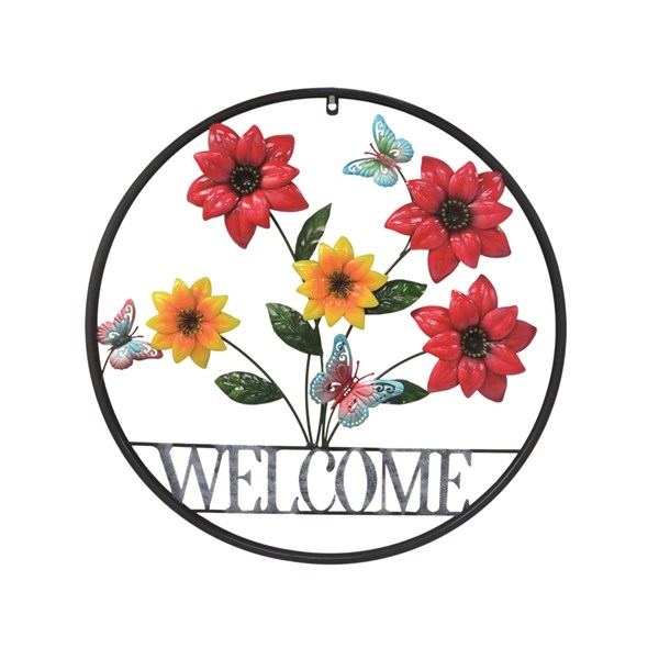 Red Yellow Floral Wall Art 62cm Red Yellow Floral Wall Art 62cm