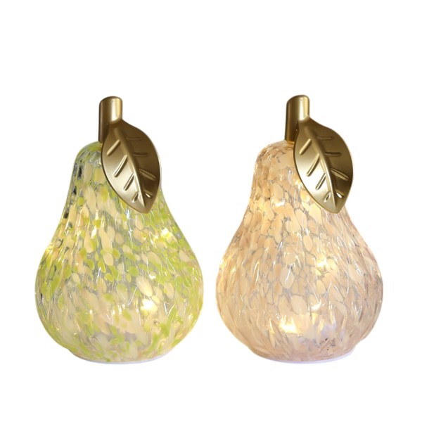 LED Pear 18cm 2 Assorted LED Pear 18cm 2 Assorted