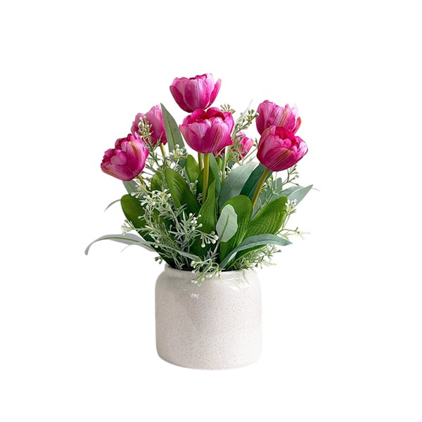 Pink Tulip Ceramic Pot 33cm Pink Tulip Ceramic Pot 33cm