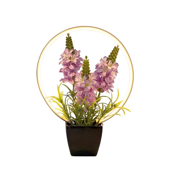 LED Purple Lupin Lamp 26cm LED Purple Lupin Lamp 26cm