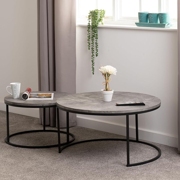 Storm Marble Table Set 77/57cm Storm Marble Table Set 77/57cm