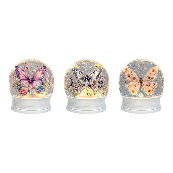 LED Butterfly Spinner 17cm 3 Assorted LED Butterfly Spinner 17cm 3 Assorted
