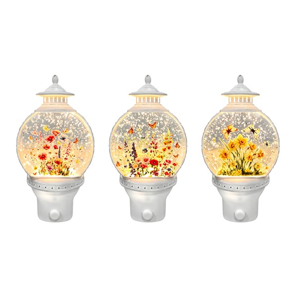 LED Floral Plug In 19cm 3 Assorted LED Floral Plug In 19cm 3 Assorted