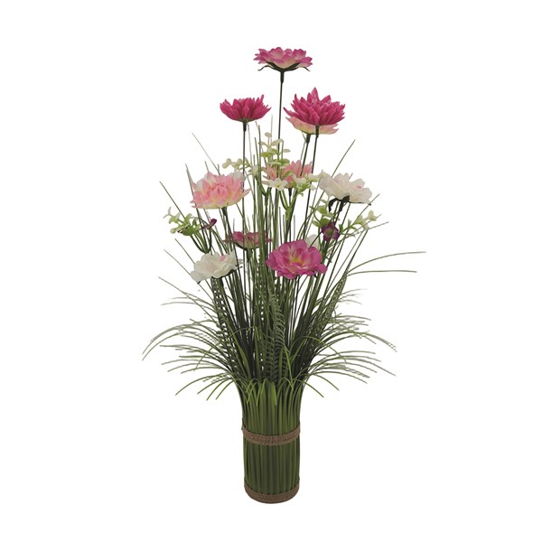 Pink Dahlia Rose Grass Bundle 65cm Pink Dahlia Rose Grass Bundle 65cm