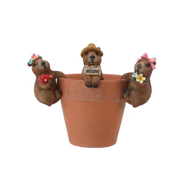 Capybara Pot Hanger 9cm 3 Assorted Capybara Pot Hanger 9cm 3 Assorted