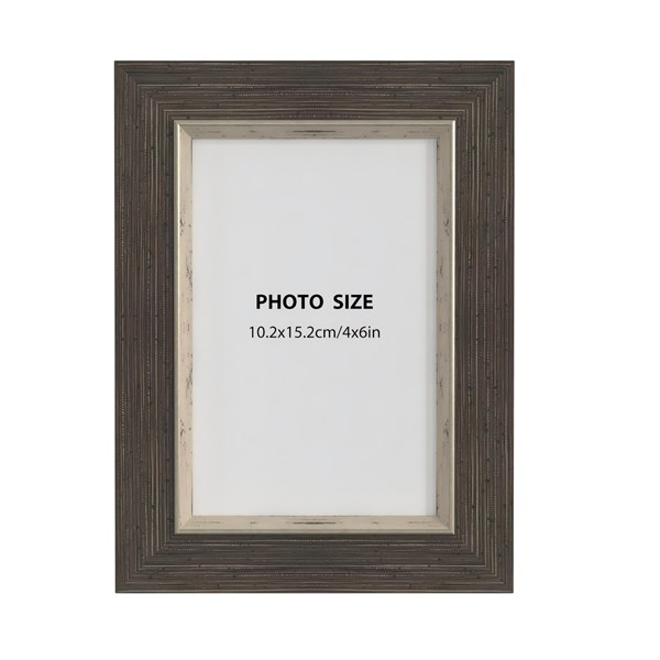 Grey Woodgrain Photo Frame 4x6 Grey Woodgrain Photo Frame 4x6