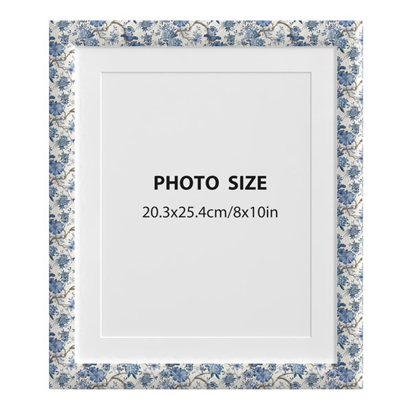 Blue Floral Photo Frame 8x10 Blue Floral Photo Frame 8x10