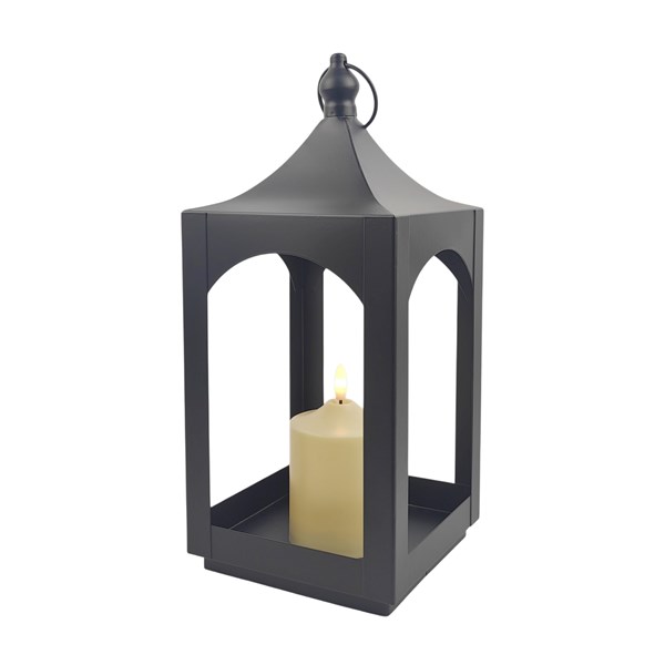 LED Pagoda Lantern Black 35cm LED Pagoda Lantern Black 35cm