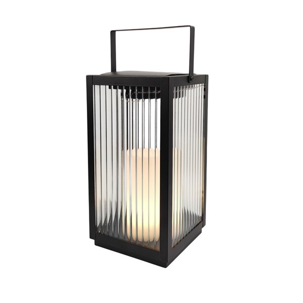 LED Solar Lantern Black 36cm LED Solar Lantern Black 36cm