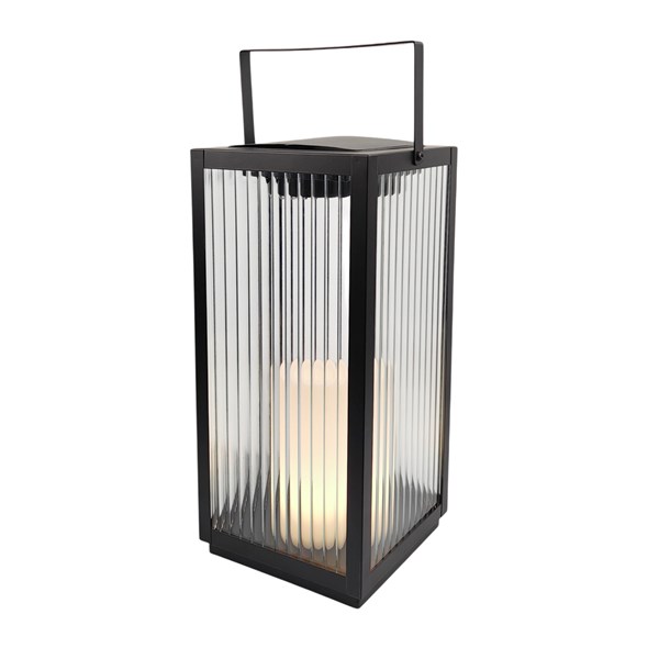 LED Solar Lantern Black 42cm LED Solar Lantern Black 42cm