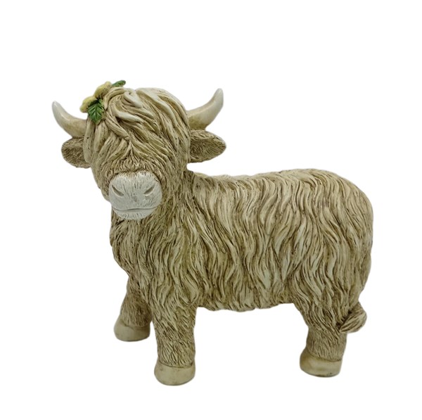 Flower Highland Cow 15cm Flower Highland Cow 15cm
