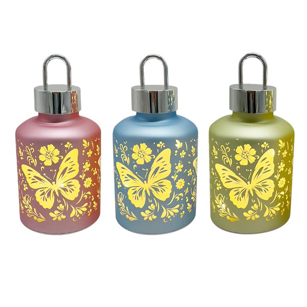 LED Butterfly Lantern 20cm 3 Assorted LED Butterfly Lantern 20cm 3 Assorted