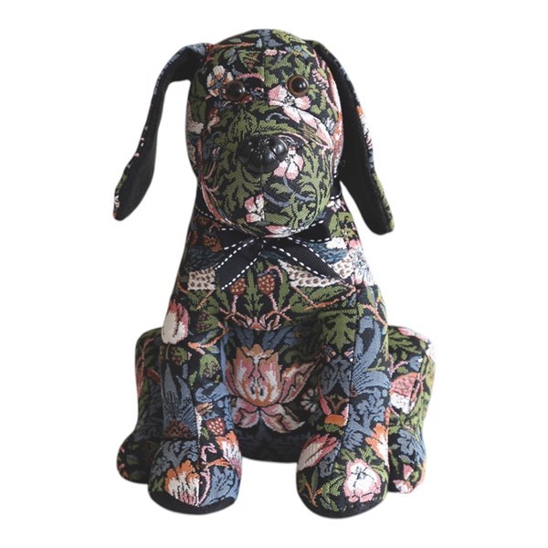 Black Tapestry Dog Doorstop 27cm Black Tapestry Dog Doorstop 27cm
