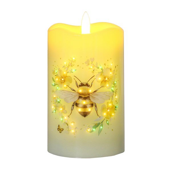 LED Bee Candle 7.5cmx12.5cm LED Bee Candle 7.5cmx12.5cm