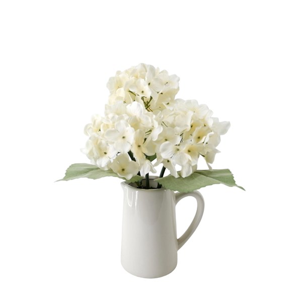 White Hydrangea Jug 34cm White Hydrangea Jug 34cm