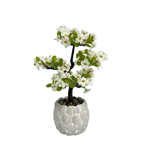 White Blossom Vase 45cm White Blossom Vase 45cm