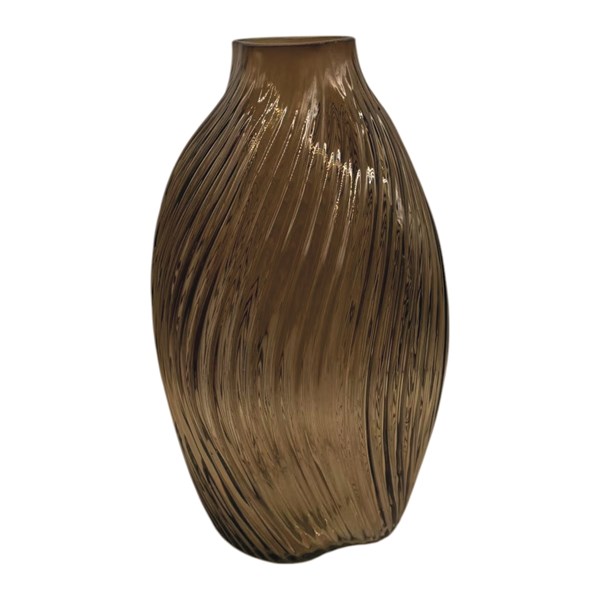 Amber Swirl Vase 26cm Amber Swirl Vase 26cm