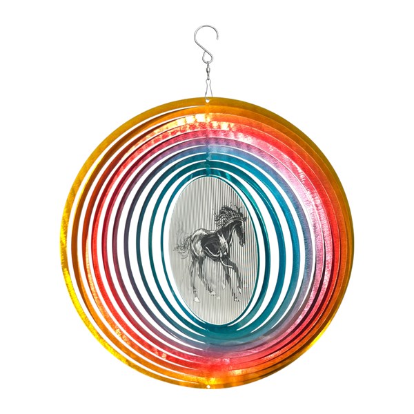 Animated Horse Wind Spnnr 30cm