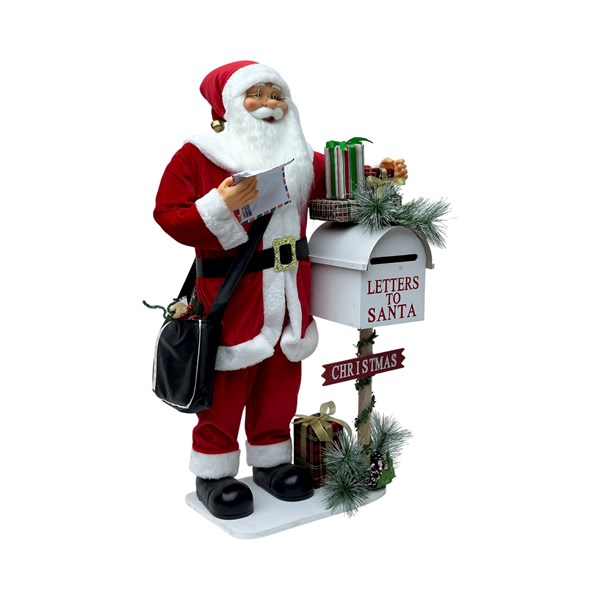 Musical Santa Post Box 60cm Musical Santa Post Box 60cm