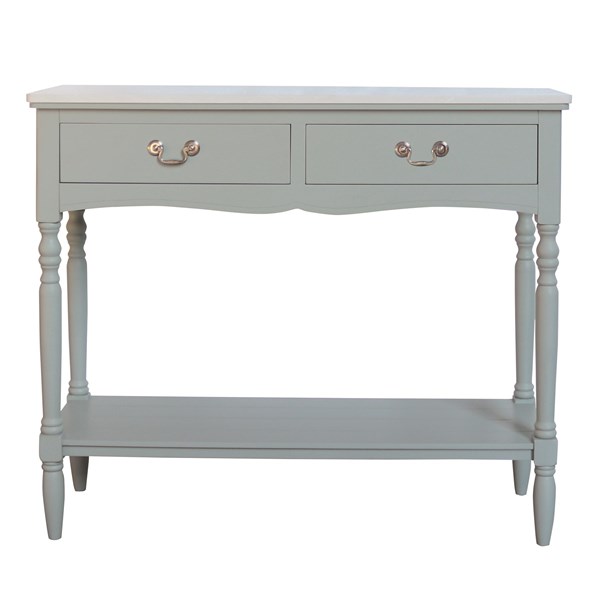 Aqua Grey 2 Drawer Console 90x75cm Aqua Grey 2 Drawer Console 90x75cm