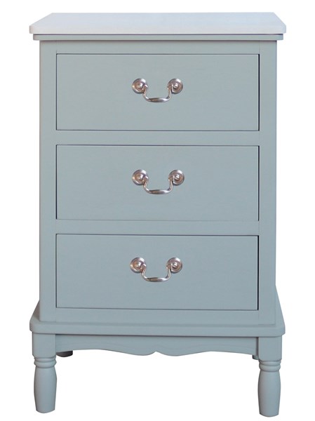 Aqua Grey 3 Drawer Cabinet 43x66cm Aqua Grey 3 Drawer Cabinet 43x66cm