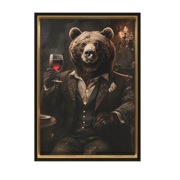 Bear Crystal Print 52x72cm Bear Crystal Print 52x72cm