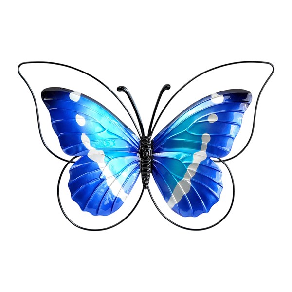 Blue Butterfly Wall Art 37x25cm Blue Butterfly Wall Art 37x25cm