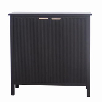 Black 2 Door Storage Side Table Black 2 Door Storage Side Table